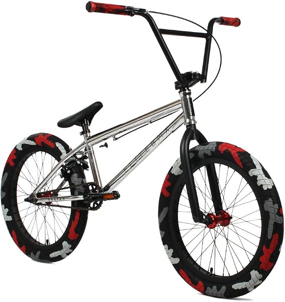 ELITE BICYCLES BMX 18 بوصة ، 20 بوصة و 26 بوصة موديل دراجة حرة - 3 قطعة كرنك (Chrome Combat ، 20 بوصة)