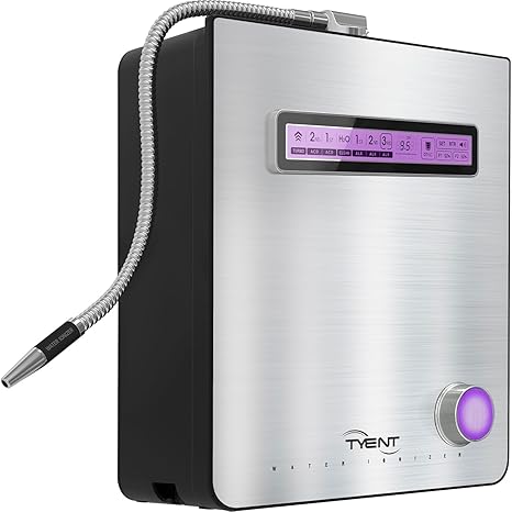 جهاز تنقية المياه Tyent Edge 9 Turbo - نظام ترشيح مزدوج - تنقية المياه المعززة بالهيدروجين - إعدادات درجة الحموضة القابلة للتعديل مع وضع Turbo - واجهة شاشة تعمل باللمس وإيقاف التدفق التلقائي - ترشيح متقدم