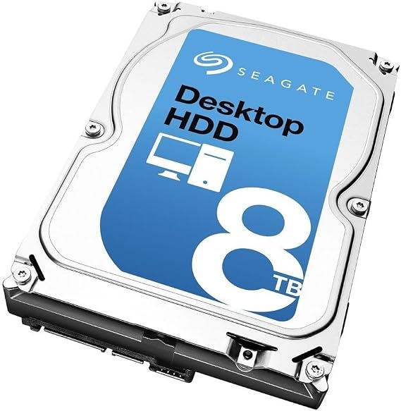 (الطراز القديم) Seagate 8TB Desktop HDD SATA 6Gb / s NCQ 256MB Cache 7200 RPM 3.5 "Internal Bare Drive ST8000DM002