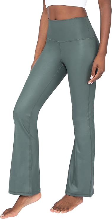 90 درجة بواسطة بنطلون يوغا من الجلد المتوهج من الجلد الصناعي - سكوات بروفا إنترلينك V-Back Cire Leggings