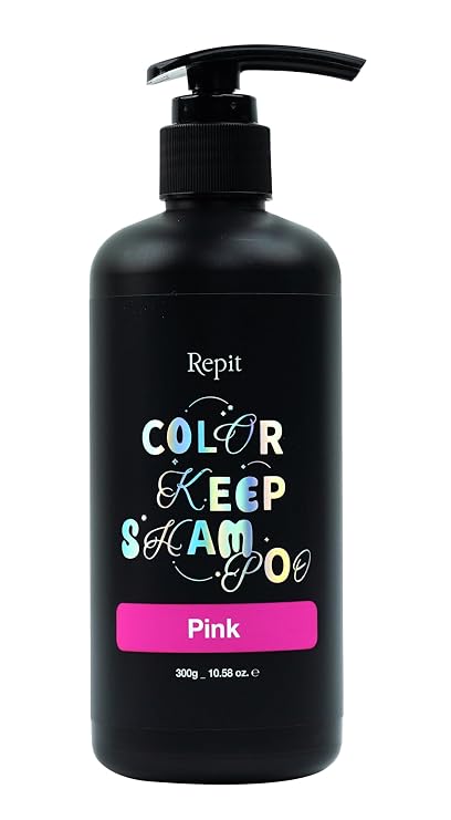 Repit Color Keep Shampoo - After Color After Bleach Shampoo - Maintain Color & Prevent Fading - PINK 12.17 oz  360ml