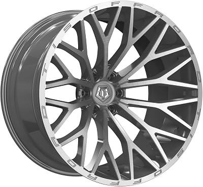 TIS 566BSM 18X9 Brushed Silver & Milled Wheel - 6X135 Bolt Pattern, 00mm Offset, Hub Bore 87.1mm