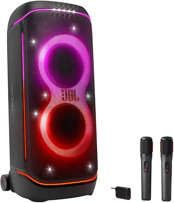 مجموعة مكبرات صوت كاريوكي محمولة JBL PARTYBOX 720 مع نظام ميكروفون لاسلكي