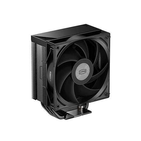 PCCOOLER RT500 TC BK CPU Hava Soğutucu, 5×6mm Isı Borusu, 120mm ARGB Fan (Hydraulic Bearing), 73.3 CFM Yüksek Hava Akışı, Intel LGA115X/1200/1700/1851 & AMD AM4/AM5 Uyumlu