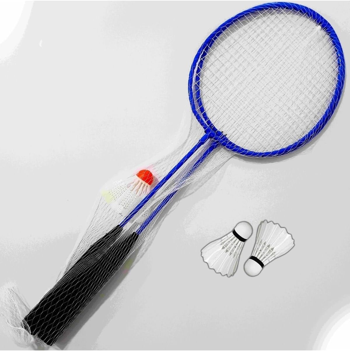 NASYA badminton set 2 rackets 3 balls Blue0