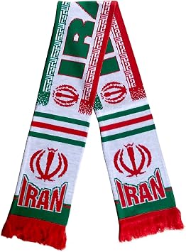 Iran National Soccer Team | Premium Soccer Fan Scarf | Acrylic Knit Scarf