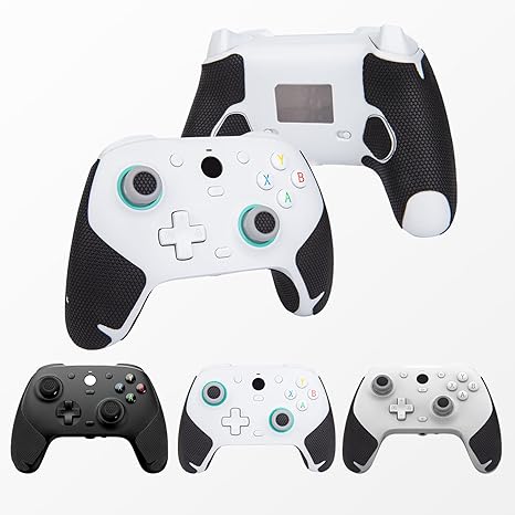 TALONGAMES Controller Grips Tape متوافق مع GameSir G7 HE/G7 SE/G7، مضاد للانزلاق، مانع للعرق، طقم جلد محكم، لمقابض مقبض وحدات التحكم (إصدار خفيف - أسود)