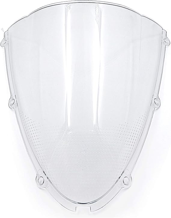 HTTMT- Clear Double Bubble Windscreen Windshield For Kawasak ZX6R 05-08 / ZX10R 06-07 [P/N: CFP-1032-3-CL]