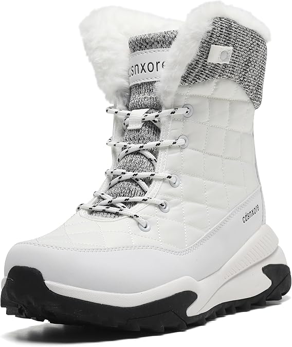 Warm Lined Winter Shoes Women's Snow Boots Waterproof Outdoor Trekking Hiking Shoes Size 36-42