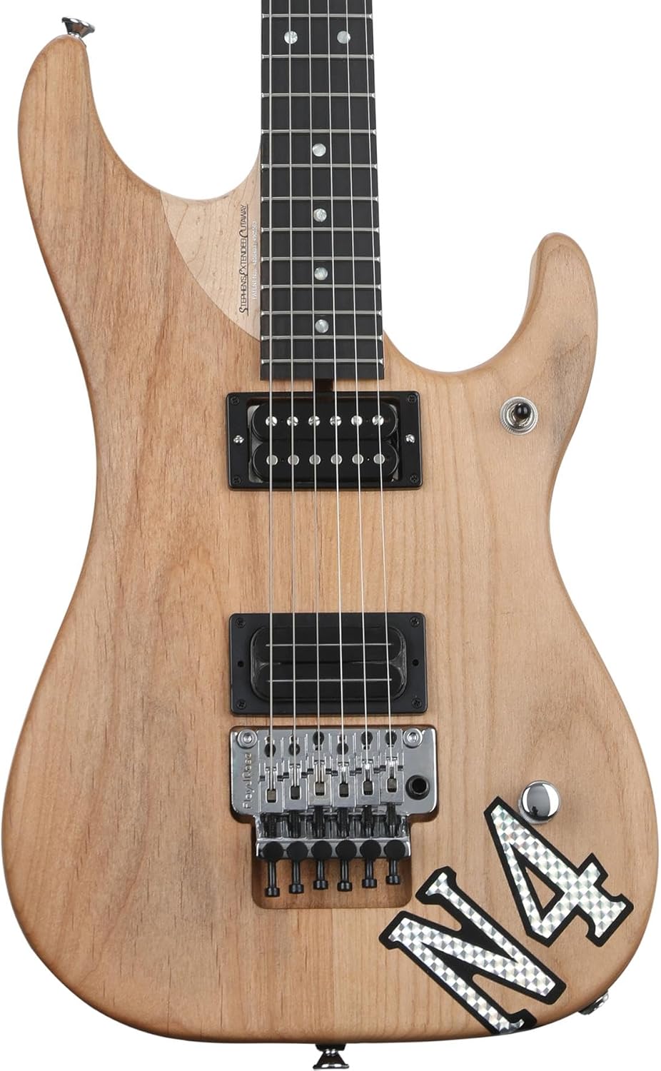 Washburn 6 سلسلة غيتار كهربائي ذو جسم صلب ، N4VINTAGE-D الطبيعية المتعثرة