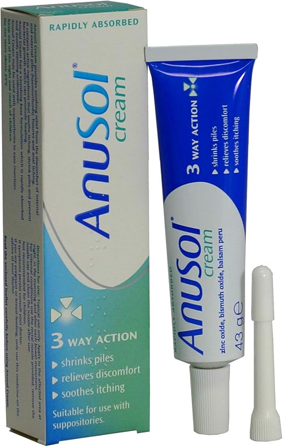 كريم Anusol 43g SOY - مرطب كامل للبشرة لجميع أنواع البشرة ، التحكم في الأضرار وعلاج المسام ، 1.51 أونصة