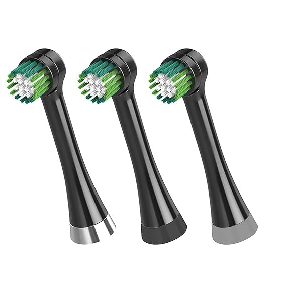 رؤوس فرشاة استبدال Waterpik Triple Clean ، أسود ، OTRB-3WB ، 3 Count (حزمة من 1) للعناية الكاملة 5.5 و 9.5 طرازات CC-02 ، WP-812/822/842