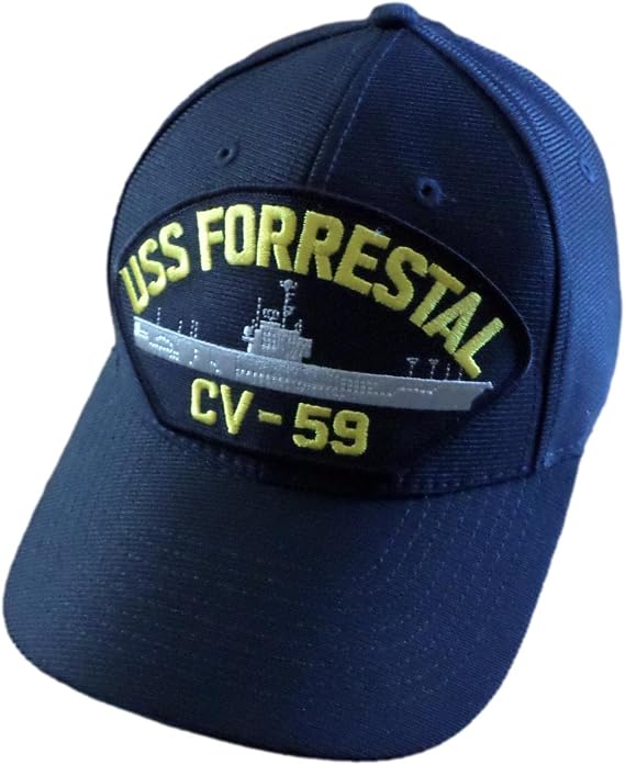 EAGLE CREST USS Forrestal CV-59 Navy Ship HAT USA Made