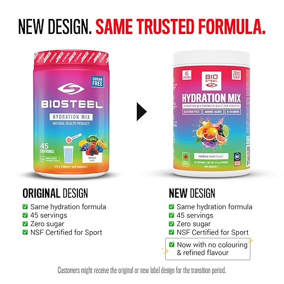 مزيج ترطيب BIOSTEEL Rainbow Twist ، 315 GR   