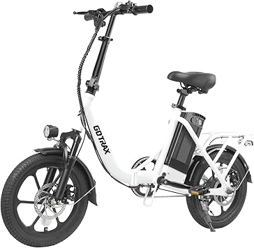 Gotrax 16 "دراجة كهربائية قابلة للطي ، نطاق 28 ميلًا كحد أقصى ، مساعد بيدال وسرعة 15.5 ميل في الساعة من ذروة 500 واط ، دراجة إلكترونية مع بطارية قابلة للإزالة ، تعليق وحجم قابل للتعديل ، دراجة ركاب للبالغين / المراهقين