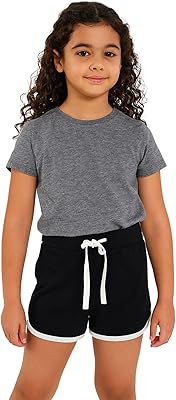 Girls Shorts 100% Cotton Sports Dance Trendy Fashion Summer Hot Short Lightweight Stylish Running Pants 2-13 Years