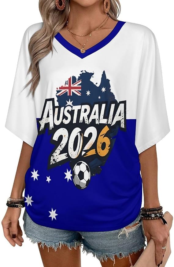 COTECRAM 2026 World Soccer Cup Fan Jersey Argentina Brazil Mexico Canda USA Soccer Jersey Shirts Football Team V Neck Tops
