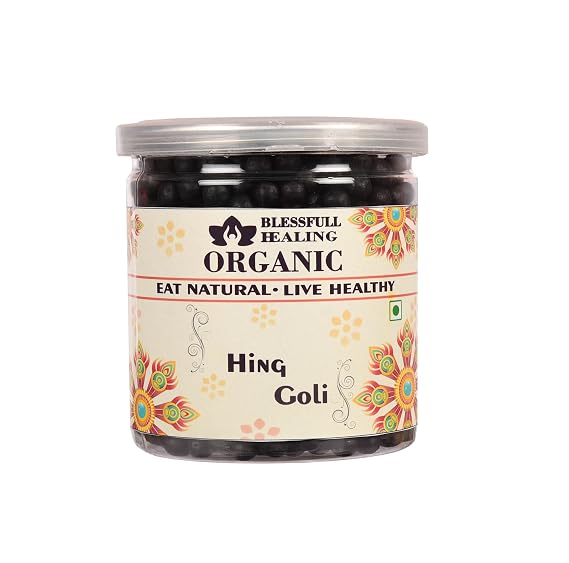 Blessfull Healing Organic Hing Goli 250 Gram Airtight Container