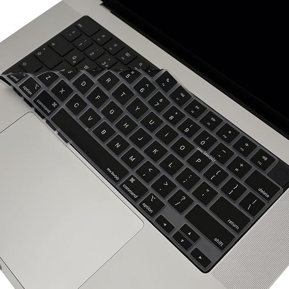 McStorey MacBook US İngilizce Klavye Koruyucu ANSI Amerikan Enter M1-M5 | A2681 A3113 A3240 A3449 A2941 A3241 A2442 A2779 A2992 A2485 A2991 | Keyboard Cover Touch ID Siyah