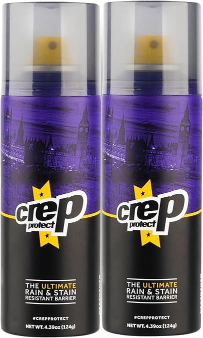 Crep Protect Shoe Protector Spray - Rain & Stain Waterproof Nano Protection for Sneaker، Leather، Nubuck، Suede & Canvas (Pack of 2)