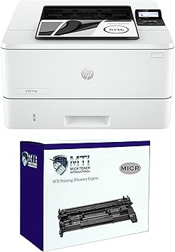 MTI Laser 4001ne 148A MICR Check Printer System, Monochrome, Network Office Printer | Magnetic Toner for Bank-Compliant Business Payroll Check Printing