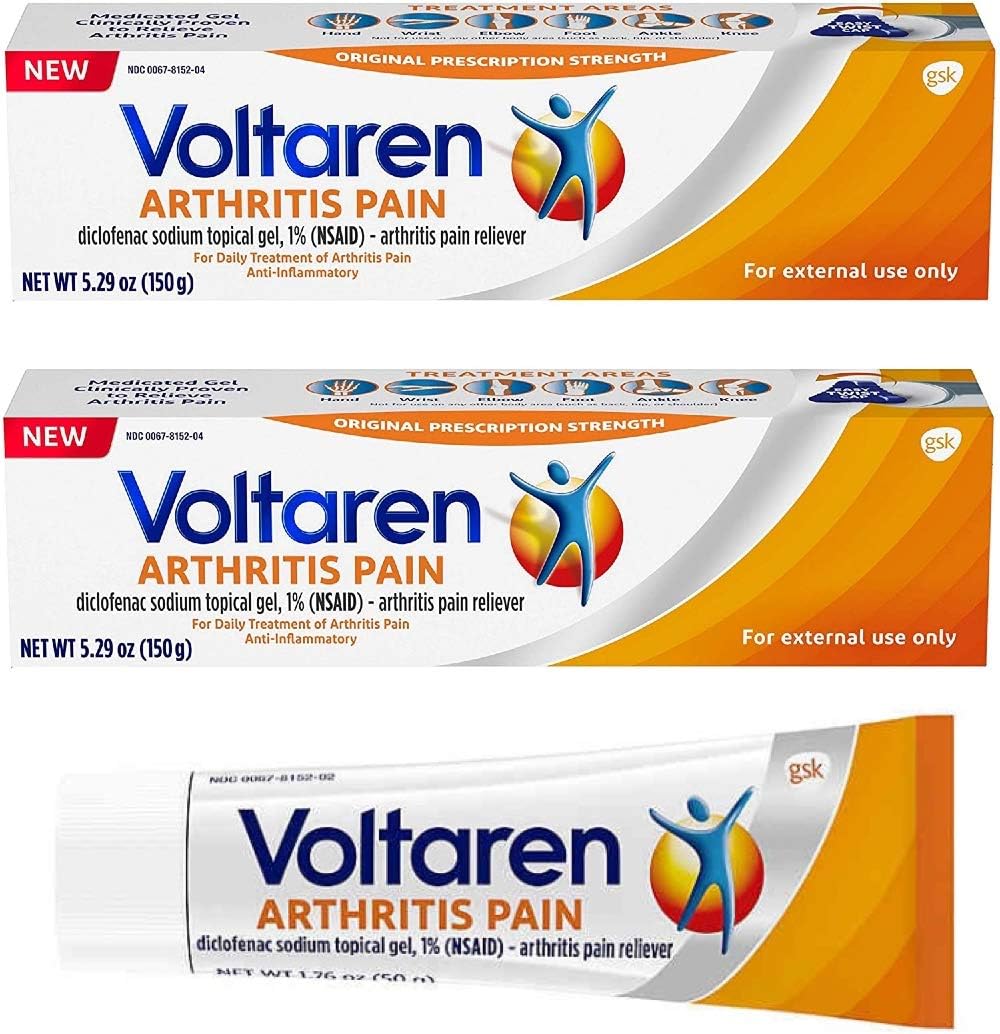 جل التهاب المفاصل Voltaren ، 12.34 أوقية 5.3 OZ2 Plus 1.75 OZ