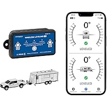 Wireless RV Leveling System Bluetooth App Camper Leveler with 6-Axis Precise Guidance for Travel Trailers Motorhomes Caravans