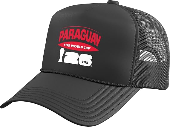 FIFA World CUP26 Paraguay Trucker Hat with Adjustable Mesh Back