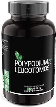SYMNUTRITION Polypodium Leucotomos 500mg 180 Count V-Capsules / 90 Reservations تم تصنيعها في منشأة مسجلة بموجب ممارسات التصنيع الجيدة في الولايات المتحدة الأمريكية؛ نباتية وخالية من الجلوتين