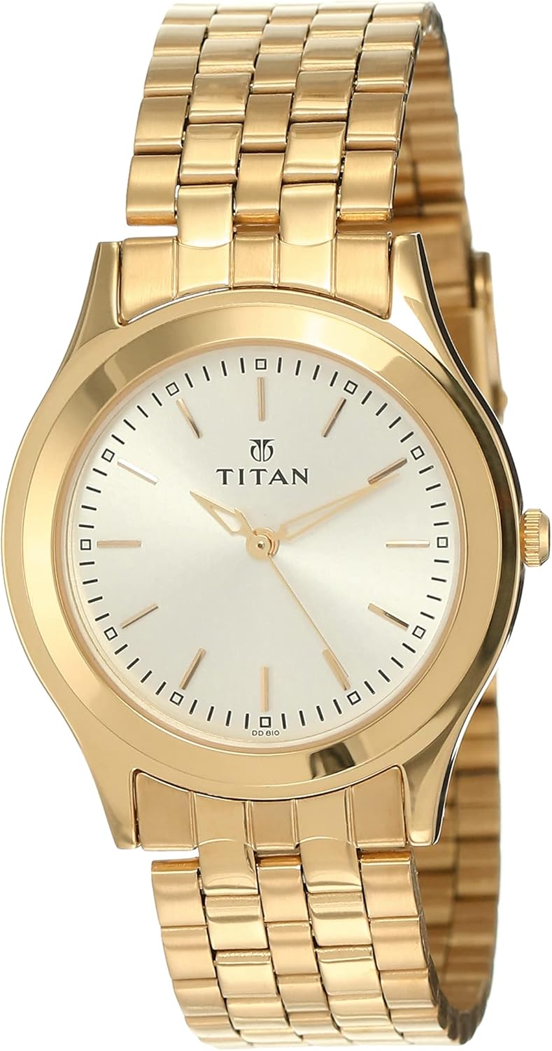 Titan Analog Silver Dial Mens Watch - NJ1648YM01C, Silver, Silver, Bracelet Type