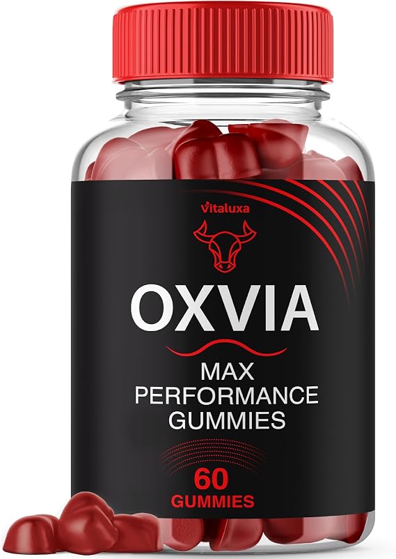 Oxvia Gummies, Oxvia Performance Blend Supplement Gummys with Advanced Maximum Strength Formula for Overall Health & Wellness, Premium Management Loss Support Energy Multivitamins Gummy (60 Capsules)