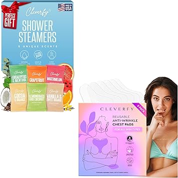 أساسيات العناية الذاتية من Cleverfy، 6 مكواة بخار للاستحمام و6 عبوات من TShape