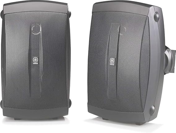 Yamaha NS-AW150BL 2 -Way مكبرات الصوت الداخلية / الخارجية (زوج ، أسود) - سلكي