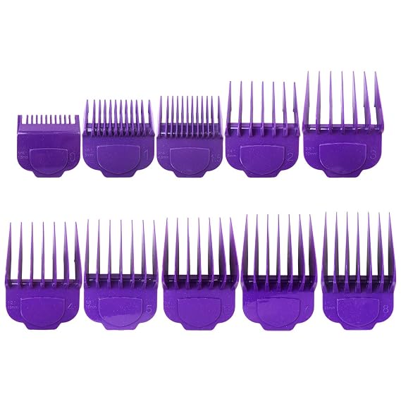 for Andis Master Clipper Accessories - 10 Magnetic Cutting Guards 1/16", 1/8", 3/16", 1/4", 3/8",1/2", 5/8", 3/4", 7/8", and 1 - for All Professional Haircutting Needs