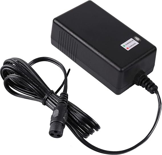 LotFancy 24 V 1.5 A شاحن سكوتر كهربائي ل Razor E100، E200، E300، E500، PR200، MX350، دراجة ترابية، تعديل الجيب، وزارة الدفاع الرياضية، والأوساخ رباعية، استبدال شاحن البطارية ل W13112099014