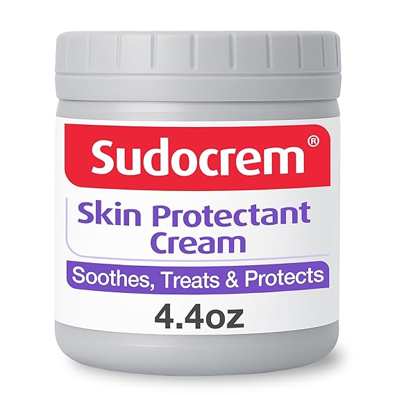 Sudocrem Diaper Rash Cream for Babies, Triple Action Zinc Oxide Baby Rash Cream, Soothing Skin Protectant for Diaper Care & Baby Skin, 4.4oz (125g)