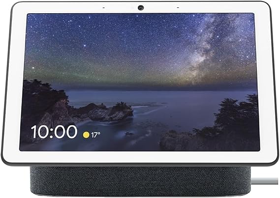 Google Nest Hub Max، موديل ياباني، Nest Hub متعدد اللغات مقاس 10 بوصات مع التوافق مع اللغة الإنجليزية، H2A GA00639-JP (فحم)