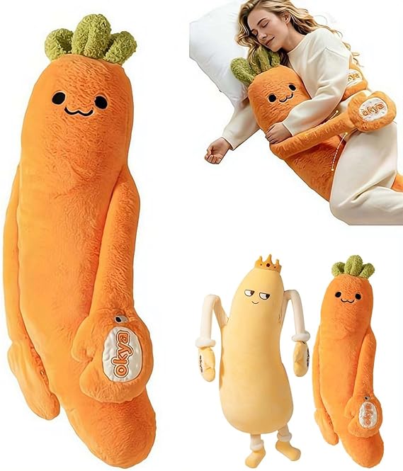 Hugging Pillow with Warmth and Patting - Patting Pillow for Adults,Soothe Tap Plush,Mango Shaped Hugging Pillow with Hidden Zipper,Emotional Support Cuddle Soothe Tap Buddy,3 Adjustable Speed & Timer