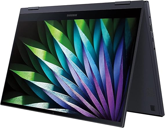 SAMSUNG - كمبيوتر محمول بشاشة تعمل باللمس من نوع Galaxy Book Flex2 Alpha 13.3 "QLED - ذاكرة Intel Core i7-1165G7-16GB - 512 جيجابايت SSD - أسود صوفي