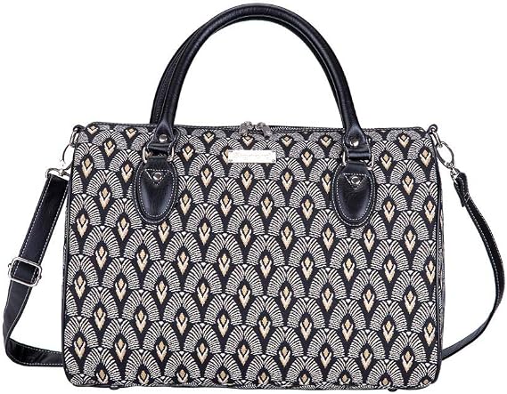 Signare Tapestry Duffle Bag Overnight Bags Weekend Bag for Women with Luxor Art Deco Style (TRAV-LUXOR)