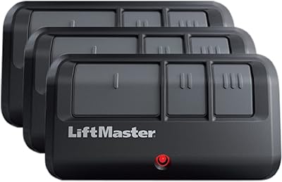 LiftMaster 893Max Security 2.0 3-Button Gate Operator Remote Control with Visor Clip - Pack of 3