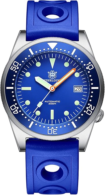 Steeldive SD1979، 50 Atmos، NH35، AR Sapphire، Lume، Blue، 200m Diving، BNIB