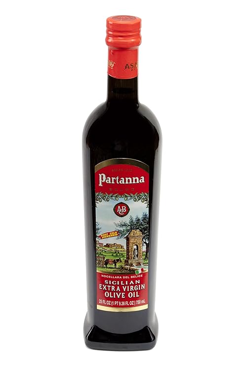 زيت زيتون بكر من Partanna Sicilian ، 25 أونصة