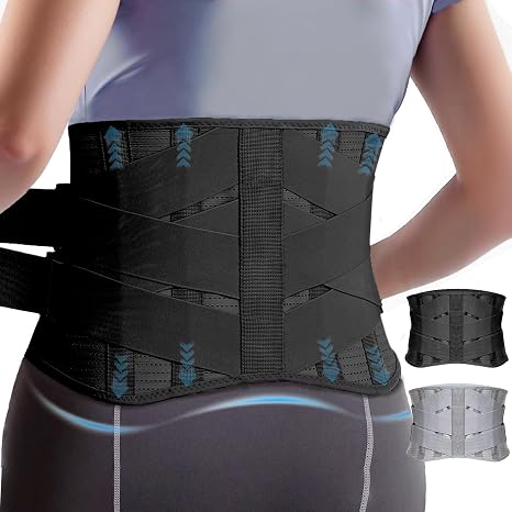 Back Brace for Lower Back Pain Relief with Bionic Support System,Lumbar Support Brace Waist Belt for Men Women Breathable Back Support Brace for Herniated Disc,Sciatica,Arthritis