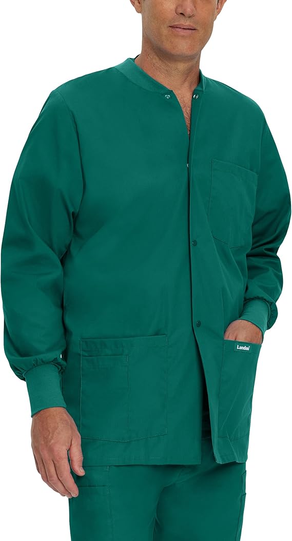 Landau Men's Men's Warm-up Scrub Jackets