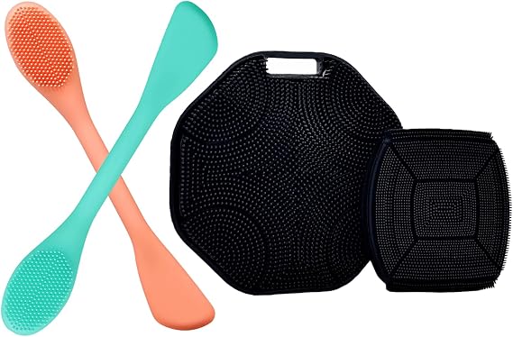 Silicone Face Scrubber & Silicone Body Scrubber