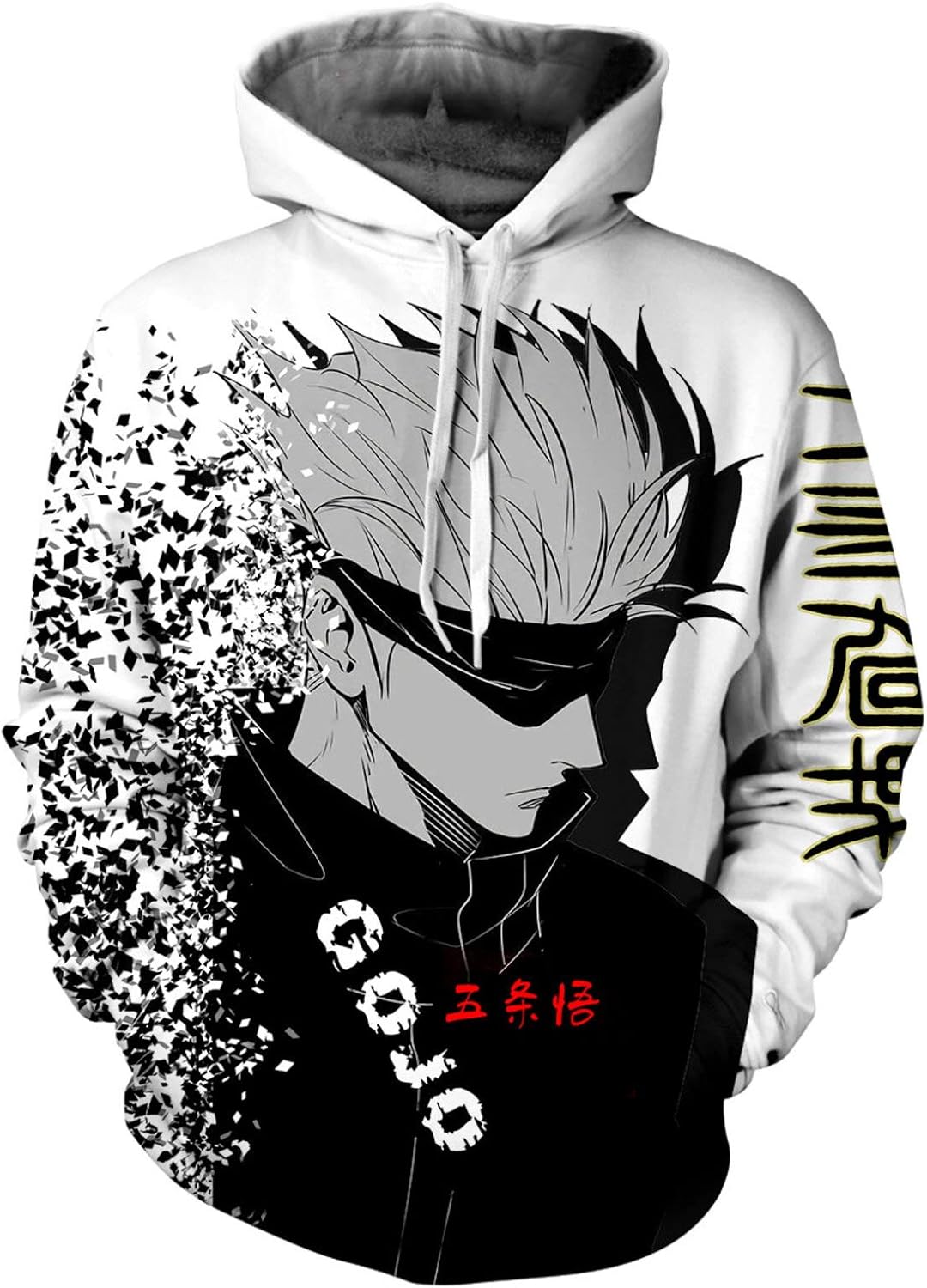 هوديي أنيمي للبالغين ، 3D مطبوعة للرجال والنساء Cosplay Pullover Sweatshirt