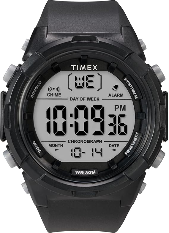 ساعة Timex للجنسين الرقمية 50 مم