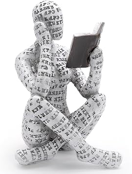 قراءة تمثال رف الكتب ديكور، الإبداعية مجردة المفكر تمثال، وزارة الداخلية الحديثة الجرف مكتب كتاب الديكور