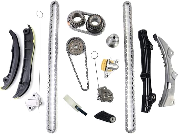 Timing Chain Kit Replacement for 2011-2015 Chrysler Dodge Jeep Ram 1500 3.6L V6 Pentastar 5184352AF 5184355AF 5047891AA